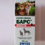 Bars Forte anti-otitis drops for cats