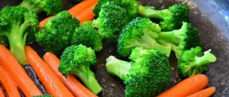 Diet number three for constipation. Vegetables - photos 