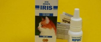 Капли для кошек и котов Ирис