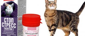 Таблетки Стоп-стресс для кошек - инструкция по применению